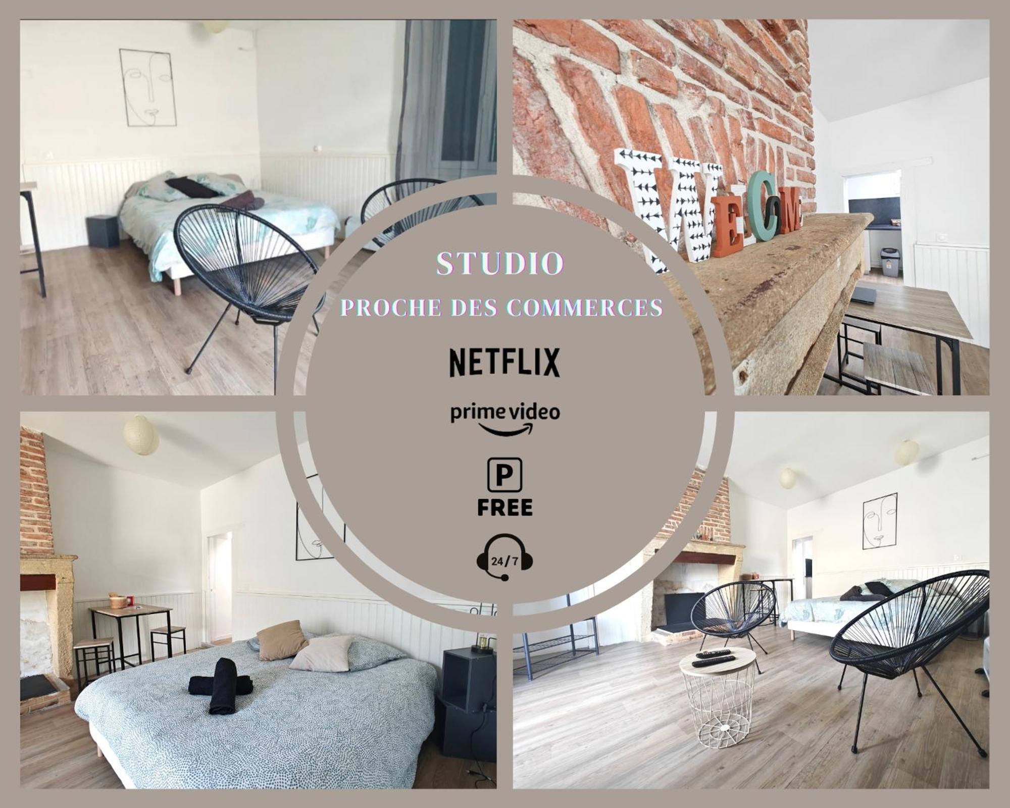 Studio Entier Proche Des Commerces - 1 A 2 Pers - 랑공 외부 사진